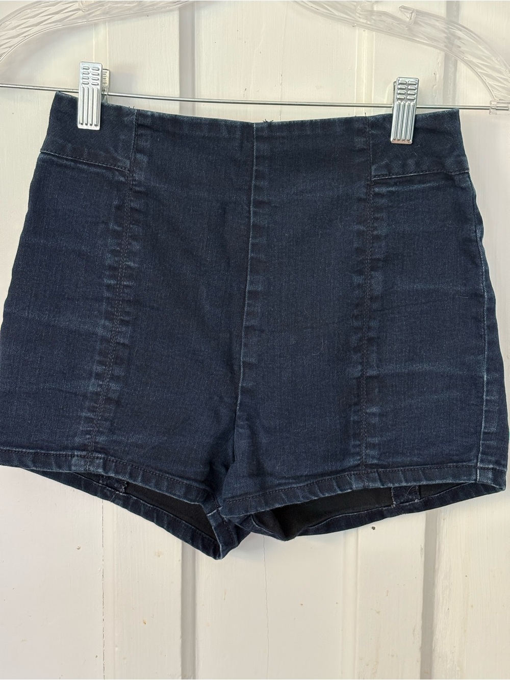 Kimchi Blue High-Rise Dark Navy Denim Shorts